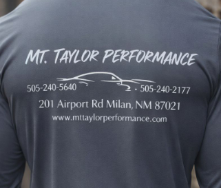 Short sleeve Mt. Taylor Performance white or black print