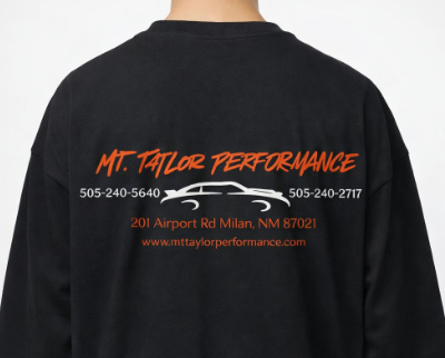 Short sleeve Mt. Taylor Performance red and white print
